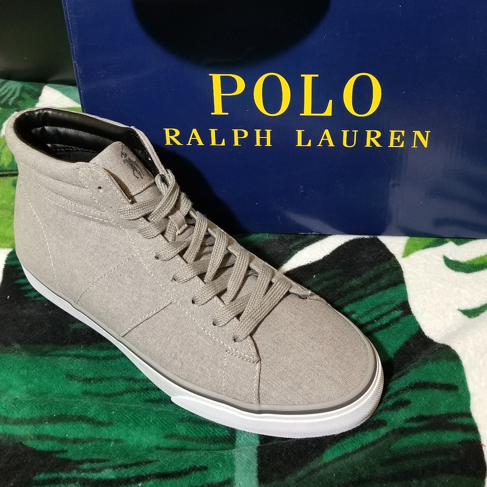 Grey Chambray High tops